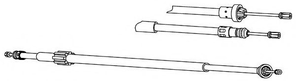 CEF RT02283 Cable, parking brake